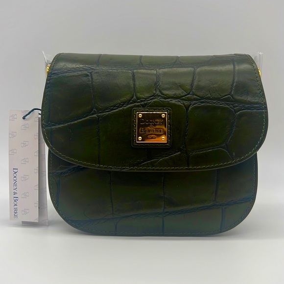 Dooney & Bourke Handbags - Dooney & Bourke Denison Beacon Saddle Crossbody Olive
